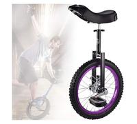 ZGHQHCDRH Monociclo, Ruedas Antideslizantes de 16/18/20 Pulgadas con llanta aleación, neumático Extra Grueso, Asiento Ajustable(Black,20inch)