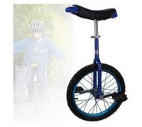 ZGHQHCDRH Monociclo, Ruedas Antideslizantes de 16/18/20 Pulgadas con llanta aleación, neumático Extra Grueso, Asiento Ajustable(Blue,18inch)