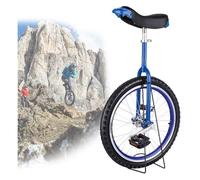 ZGHQHCDRH Monociclo, Ruedas Antideslizantes de 24/20/18/16 Pulgadas, neumáticos montaña, Bicicleta Equilibrio for Ejercicio con autoequilibrio(Blue,18inches)