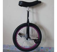 ZGHQHCDRH Monociclos, Monociclo con Ruedas de 16/18/20 Pulgadas, Antideslizantes, Bicicletas for Adultos montaña Ajustables en Altura for Montaña butilo Antideslizante(Black,20inch)