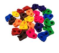 ZGHQHCDRH Muro de Escalada en Roca for Juegos, Pared Madera, Patio al Aire Libre, Juego for Soporte Marco(Colorful 10pcs with Screw)
