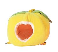 ZGHQHCDRH Nido de pájaros, Hamaca for hámster, Jaula Nido for, Cama for Dormir, Cueva for Chinchillas, Columpio for Animales pequeños(Yellow)