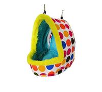 ZGHQHCDRH Nido de pájaros, Hamaca for hámsteres, Mascotas, pájaros, Loros, Nido, casa, Cama Colgante, cálida, Jaula, cabaña, Tienda de campaña, Cueva, Saco Dormir for hámster, M(M)