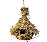 ZGHQHCDRH Nido de pájaros, Jaula for pájaros con Forma de Nido, Jaula for Huevos Hierba, casa for for Exteriores, Decorativa, Tejida, Colgante, for Loros, Casas for Mascotas, Dormitorio F(F)