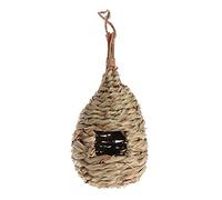 ZGHQHCDRH Nido de pájaros, Jaula for pájaros con Forma de Nido, Jaula for Huevos Hierba, casa for for Exteriores, Decorativa, Tejida, Colgante, for Loros, Casas for Mascotas, Dormitorio F(E)
