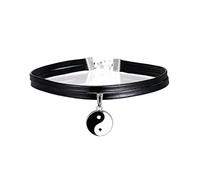 ZGHQHCDRH Nuevo Collar gargantilla de cinta de terciopelo negro Cool Punk gótico Collar de cuero gargantilla Harajuku estrella copo de nieve corazón cadena de clavícula
