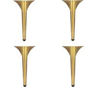 ZGHQHCDRH Patas de Muebles, 4 Piezas de Altura Ajustable 1 cm, Patas Soporte Repuesto Metal, sofá Acero Inoxidable, for Mesa Centro, mesita Noche(30cm/11.8in)
