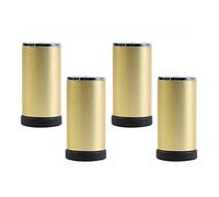ZGHQHCDRH Patas de Muebles, Patas de gabinete, Patas Mesa Metal, Repuesto for sofá, Escritorio, gabinetes Cama, Dorados, 4 Piezas(30cm)