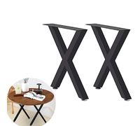 ZGHQHCDRH Patas de Muebles, Patas de Mesa de Metal, Patas de Mesa de Centro, Patas de Metal de Banco, Conjunto de 2 Patas de Muebles de proyectos de Bricolaje caseros de Mediados de Siglo