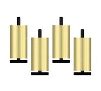ZGHQHCDRH Patas de Muebles, Patas de Repuesto aleación Aluminio for Muebles, Soporte TV, sofá, Armario, Color Dorado Esmerilado, 4 Piezas(15cm)