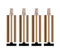 ZGHQHCDRH Patas de Muebles, Patas de Repuesto for Muebles, Patas Mesa, Metal, sofá, escritorios, armarios, elevadores Dorados, 4 Piezas(30cm)
