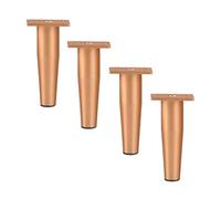 ZGHQHCDRH Patas de Muebles, Patas de Repuesto for Muebles, Patas sofá Metal, Escritorio, Cama con Tornillos, Oro Rosa, 4 Piezas(12cm)