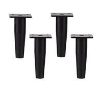 ZGHQHCDRH Patas de Muebles, Patas de Repuesto for Muebles, Patas sofá Metal, Escritorio, Cama con Tornillos, Color Negro, 4 Piezas(30cm)