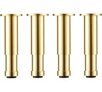 ZGHQHCDRH Patas de Muebles, Patas Doradas for Muebles, Patas de Soporte Ajustables, sofá Metal, Repuesto for DIY, 4 Uds(200mm(7.8in))