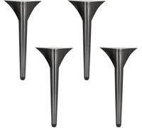 ZGHQHCDRH Patas de Repuesto for Muebles de Acero Inoxidable, 4 Uds., for sofá/Mesa de Centro/gabinete/mesita de Noche/Armario de TV/gabinetes de baño(Brushed Black,38cm/15in)