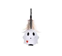 ZGHQHCDRH Pequeño Gato Fantasma Teaser láser Pluma Campana Spinner Gato Auto-Placer Suministros interactivos