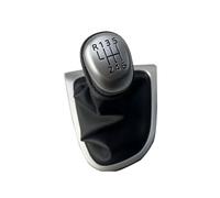 ZGHQHCDRH Pomos Palanca Cambios Para Clio 4 IV MK4 2012-2019 LHD 5/6 Velocidades MT Perilla Cambio Marchas Coche Cubierta Funda Fuelle Cabezal Con Caja Cambios Antipolvo(Matt 6 Speed)