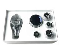 ZGHQHCDRH Pomos para palanca de coche Perilla de cambio cristal 6 piezas compatible con BMW X3/X4/X5/X6 serie 5/6/7 G30 G11 G12 G01 G02 accesorios coche(6 series G32)