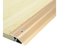 ZGHQHCDRH Rampa de umbral de Aluminio | Protector de Borde de transición Antideslizante for Laminado, Alfombra y baldosas | 90 cm(Gold)