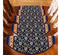 ZGHQHCDRH Recortador de Vello Nasal, Alfombra Duradera for Escaleras, Alfombra De Goma Antideslizante Estampada for Escaleras, Juego De 5 Tapetes for Corredores De Escaleras, Estilo 12(5pcs(65x24cm))