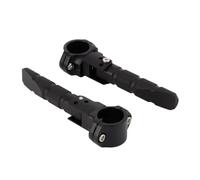 ZGHQHCDRH - Reposapiés universal para moto, 22 mm, 25 mm, 27 mm, 32 mm, 360 °, 7/8 y 1/1,25 pulgadas, compatible con la mayoría de los modelos (Black)