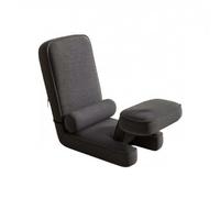 ZGHQHCDRH Silla de juego plegable de 6 ángulos, 0,5 m², funda lavable, sin montaje (48 cm de ancho, gris oscuro + reposamuñecas gratis)