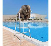 ZGHQHCDRH Silla de socorrista, Equipo Salvavidas Profesional de Alta Resistencia for Piscinas, Silla Overlook/Silla Adirondack for Adultos(70.9inch/180cm)