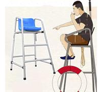 ZGHQHCDRH Silla de socorrista, Silla Salvavidas for Piscina de 120 cm, 150 y 180 Alto, Desmontable Resistente. Equipo Seguridad for Cubierta(72x82x120cm/28.3x32.3x47.2inch)