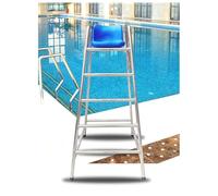 ZGHQHCDRH Silla de socorrista, Sillas de árbitro for competición natación Comercial 1,5 m y,8 Altura, taburetes Bar for terraza Patio, Muelle Junto al Lago, Salvavidas mar(5 Tier 5.9ft/180cm High)