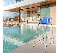 ZGHQHCDRH Silla de socorrista, Sillas Desmontables for Entrenadores, árbitros, directores y Salvavidas con Gancho for Asiento Orificio for sombrilla de 1,27 m Alto(H 59in/150cm)