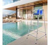 ZGHQHCDRH Silla de socorrista, Sillas Desmontables for Entrenadores, árbitros, directores y Salvavidas con Gancho for Asiento Orificio for sombrilla de 1,27 m Alto(H 71in/180cm)