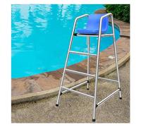 ZGHQHCDRH Silla de socorrista, Sillas Salvavidas de Acero Inoxidable 304 120/150/180 cm Alto for Piscina, Porche y Lago(H 150CM/59.1INCN/4.9FT)