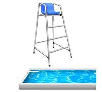 ZGHQHCDRH Silla de socorrista, Sillas Salvavidas/de terraza de 120 cm, 140 y 180 Alto for Piscina, Taburete Bar Desmontable Resistente al óxido for Exteriores(78x92x150cm/30.7x36.2x59inch)