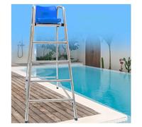 ZGHQHCDRH Silla de socorrista, Sillas Salvavidas for Piscina de 1,5 y,8 m for Adultos, Acero Inoxidable 304, Resistentes duraderas(H 180CM/70.9INCH/5.9FT)