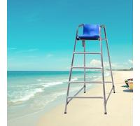 ZGHQHCDRH Silla de socorrista, Sillas Salvavidas for Piscina de Acero Inoxidable - Altas for Exteriores con Capacidad Carga 300 kg/660 LB(H 180cm+Seat)