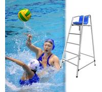 ZGHQHCDRH Silla de socorrista, Taburete de Bar Desmontable Acero Inoxidable for Porche, Lago, Playa, Patio, sillas Altas elevadas for árbitros Deportivos y Salvavidas