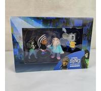 ZGHQHCDRH Sing Movie - Set of 4 PVC Johnny Figures 2-3 Inch Tall with Gift Box