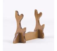 ZGHQHCDRH soporte para espadas, Exhibición de gladiadores, soporte for espadas cruzadas, for cuchillos, for flauta, 3 capas, grande y oscuro(2 layers small dark)