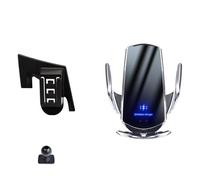 ZGHQHCDRH Soporte Teléfono Coche para Ford para KUGA 2015 2016 2017-2020 Soporte Teléfono para Coche Base Fijo Especial Accesorios Interiores Carga Inalámbrica(Base and Holder 4)