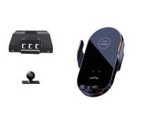 ZGHQHCDRH Soporte Teléfono Coche Soporte Teléfono para Coche para Base Carga Inalámbrica Gravedad Accesorios Interiores para X3 G45 2025(Base and Holder 3)
