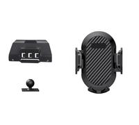 ZGHQHCDRH Soporte Teléfono Coche Soporte Teléfono para Coche para Base Carga Inalámbrica Gravedad Accesorios Interiores para X3 G45 2025(Base and Holder 1)