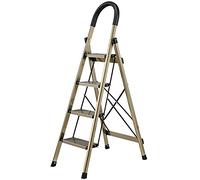 ZGHQHCDRH Taburete Escalera, Taburetes, escaleras de Tijera aleación Aluminio, Escalera Plegable con empuñadura y Antideslizante, Resistente Wi(4 Layer)