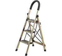 ZGHQHCDRH Taburete Escalera, Taburetes, escaleras de Tijera aleación Aluminio, Escalera Plegable con empuñadura y Antideslizante, Resistente Wi(3 Layer)