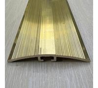 ZGHQHCDRH Tira de transición de latón Cepillado for Suelos - Umbral de Puerta Dorado de 1 a 1,5 m for transiciones Suaves y Antideslizantes.(120cm)