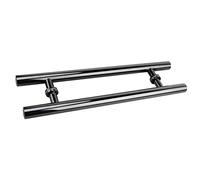 ZGHQHCDRH Tiradores para puertas de baño, Empuje de doble cara en forma de H for puertas exteriores interiores, puerta de vidrio/madera, acero inoxidable de Granero corredizo(Length80CM)