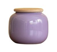 ZGHQHCDRH Urna para Mascotas, Las urnas de cerámica Multicolores sirven como Recuerdo conmemorativo Las Cenizas humanas(Purple)