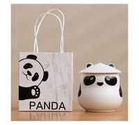 ZGHQHCDRH Urna para Mascotas, Urna de cerámica del Recuerdo Panda for Las Cenizas humanas Animal doméstico Compartir Multicolor(G)