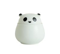 ZGHQHCDRH Urna para Mascotas, Urna De Cerámica for Cenizas Humanas Y Mascotas Diseño Panda Pack 2 Blanco Negro