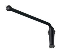 ZGHQHCDRH Varillas De Cortina De Brazo Oscilante Resistentes，Varilla Hierro Ajustable con Decoraciones，Riel Móvil，Puerta Delantera Tienda Cocina Baño(Black,70cm(27.6in))