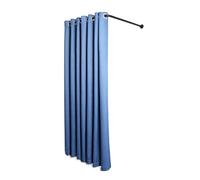 ZGHQHCDRH Vestidor móvil en Forma de L con Cortina de Sombra - Probador metálico económico para Tiendas de Ropa temporales y vestuarios - Elegante y Funcional